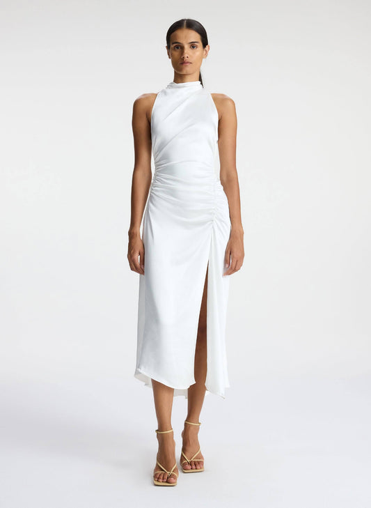 A.L.C. Inez Satin Midi Dress