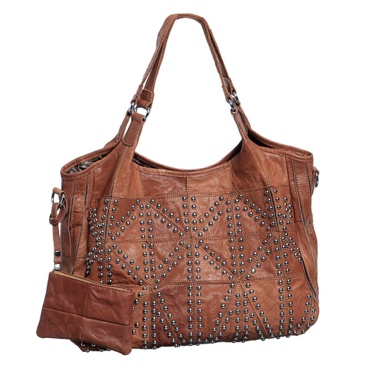 Amerileather Spirit Tote Bag - Brown