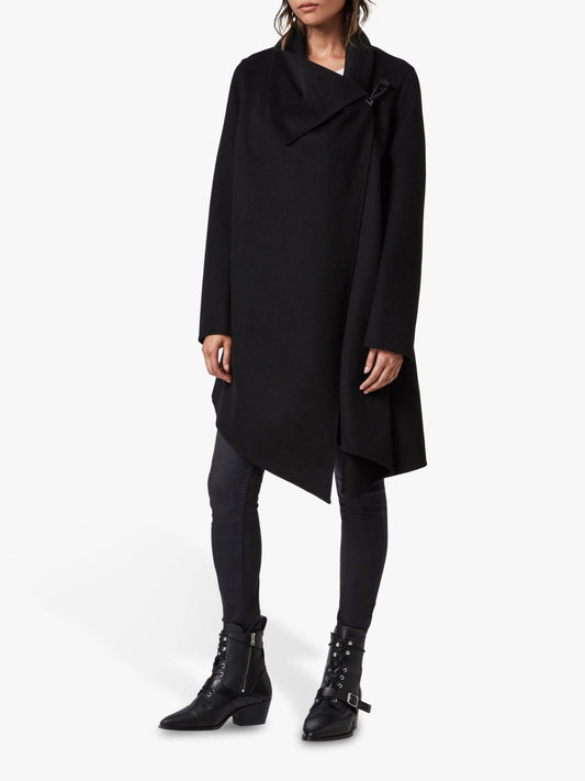 Allsaints Monument Eve Coat - 4 Uk/0 Us / Black