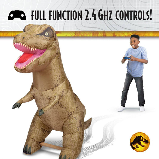 Airtitans Jurassic World Massive Attack T-Rex Remote Control Inflatable R/C, Over 6 Feet Long