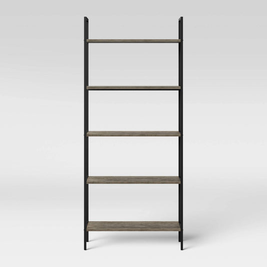 72 Loring 5 Shelf Ladder Bookshelf Walnut - Threshold