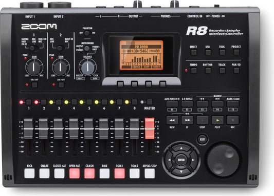 Zoom - R8 Recorder + Interface,Controller,Sampler