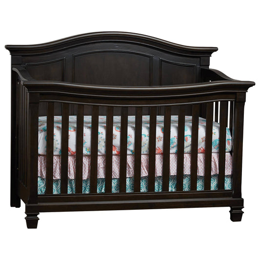 Baby Cache Glendale 4-In-1 Convertible Crib In Charcoal Brown