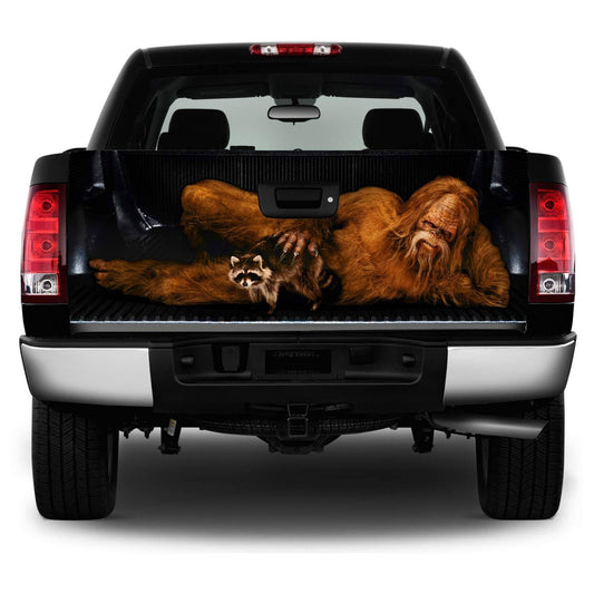 247 Skins Universal Tailgate Vinyl Graphic Decal Wrap - Trim To Fit Any Vehicle - Bigfoot