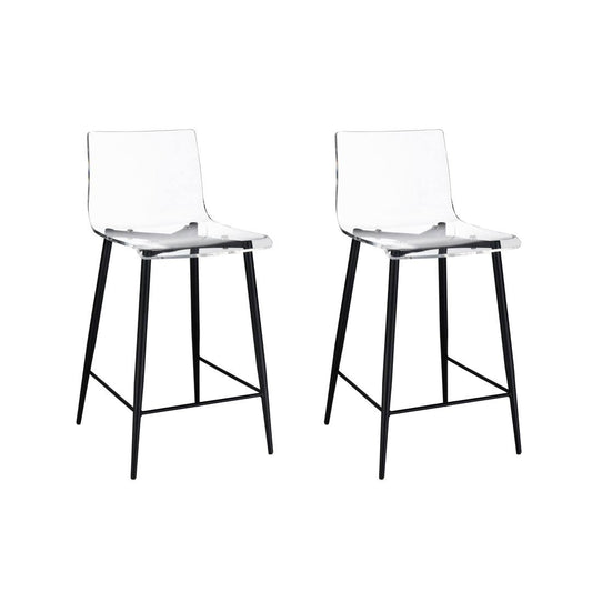 Allmodern Ambreal Acrylic Counter Stool -2/Ctn (Set Of 2) Color: Black