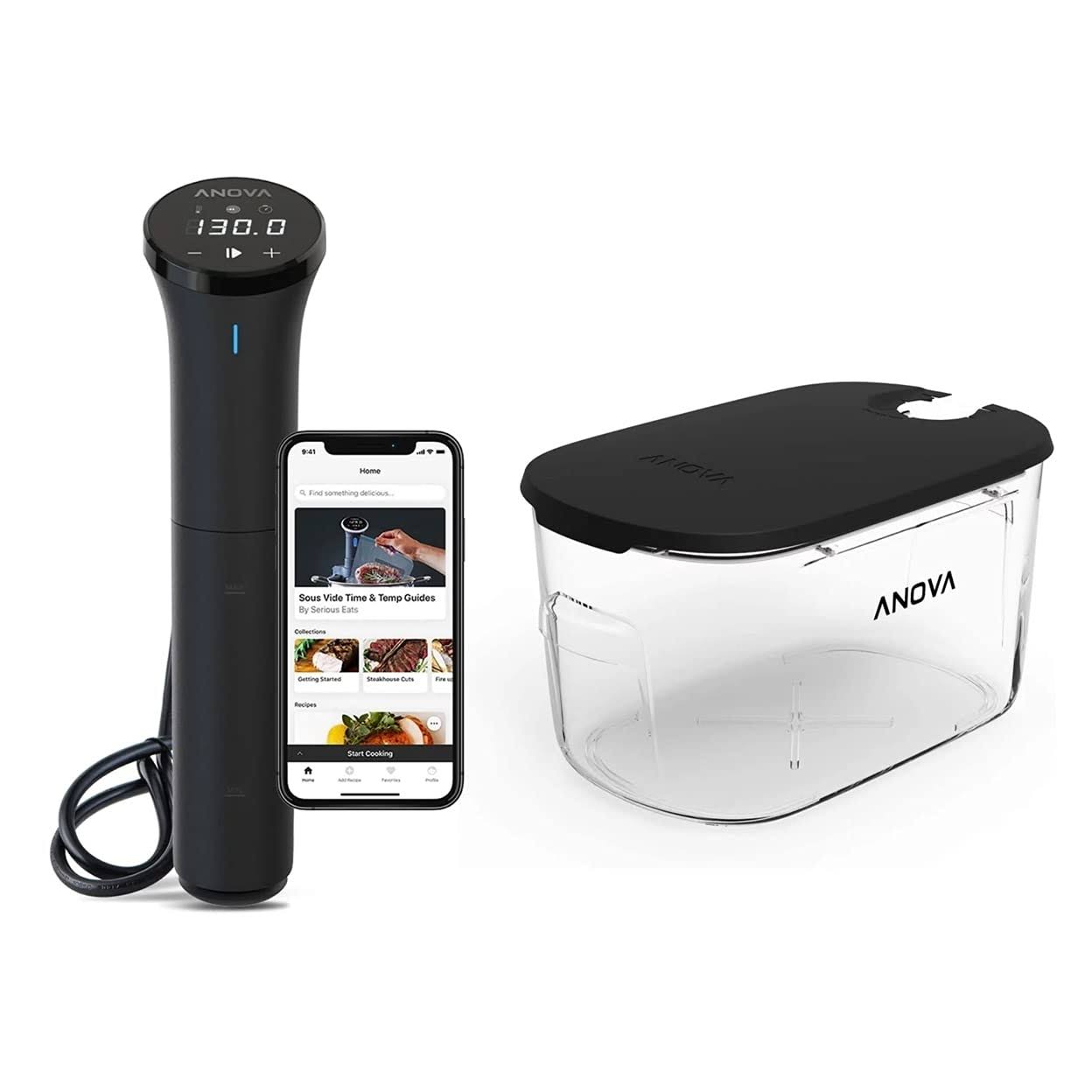 Anova Sous Vide Kit With Precision Cooker Nano And 12l Container