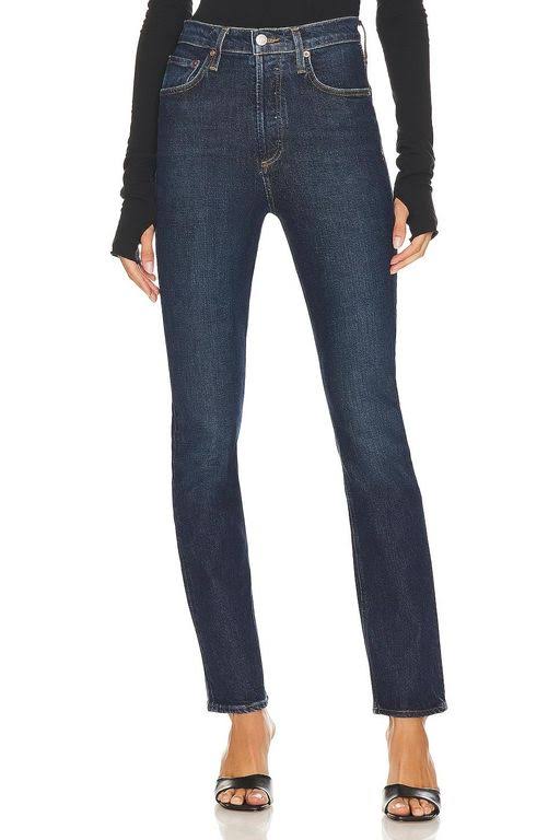 Agolde Freya High-Rise Straight-Leg Jeans