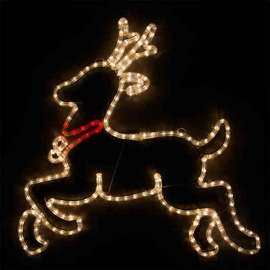 28 Led Reindeer, Warm White Lights