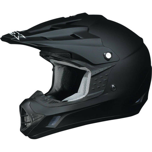 Afx Fx-17 Unisex-Adult Off-Road-Helmet-Style Helmet Flat Black Large