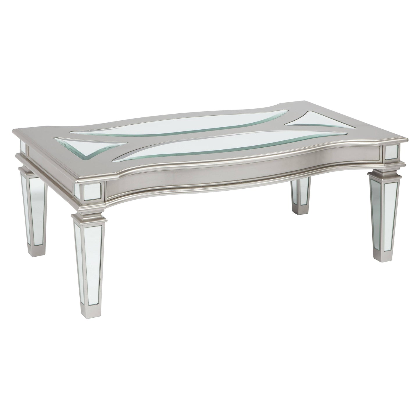 Ashley Tessani Silver Rectangular Cocktail Table