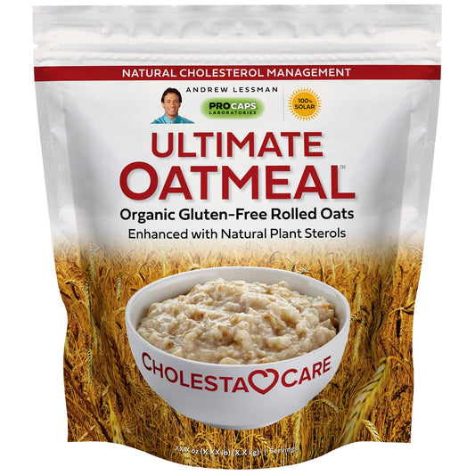 Andrew Lessman Ultimate Oatmeal 30 Servings - Premium Organic Gluten-Free Rolled Oats Heart-Healthy Fiber And Non-Gmo Sourced Phytosterols. Promotes