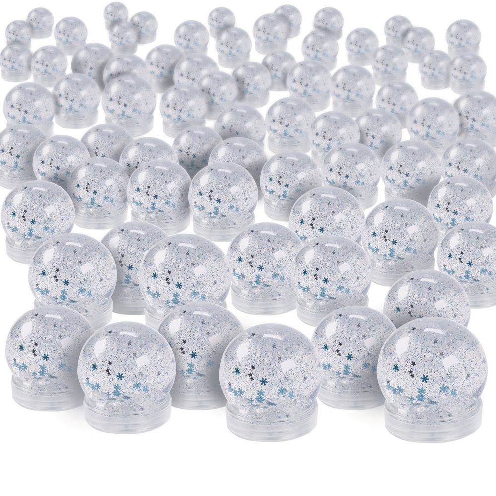 72 Pc Bulk Winter Snow Globe Slime