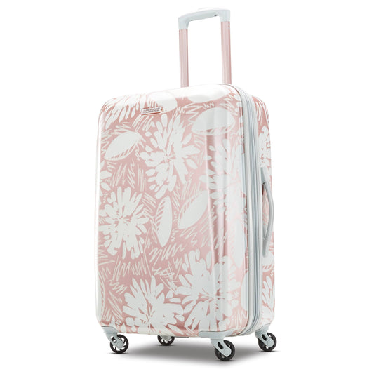 American Tourister Moonlight Hardside Spinner Luggage, Rose Gold, 21